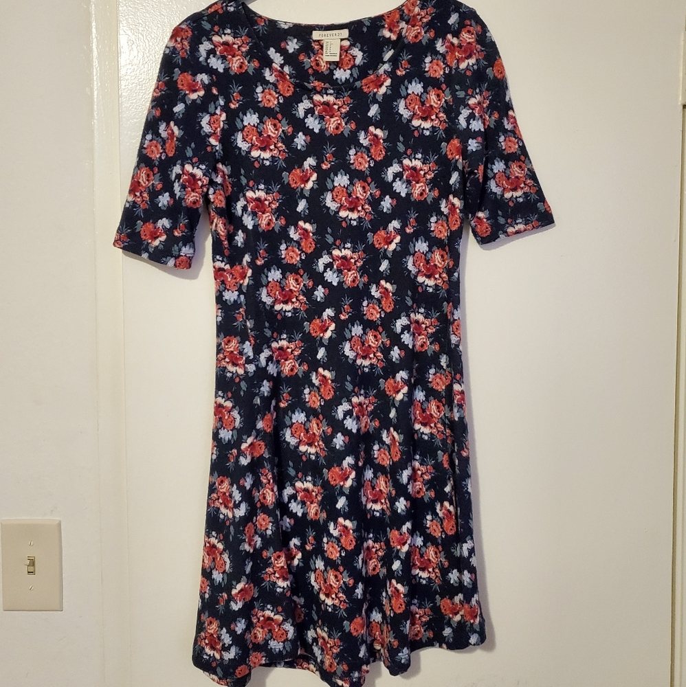 Mini casual floral dress